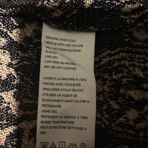 We The Free Olive and Black Patterned Jacket Size L - Picture 3 of 5